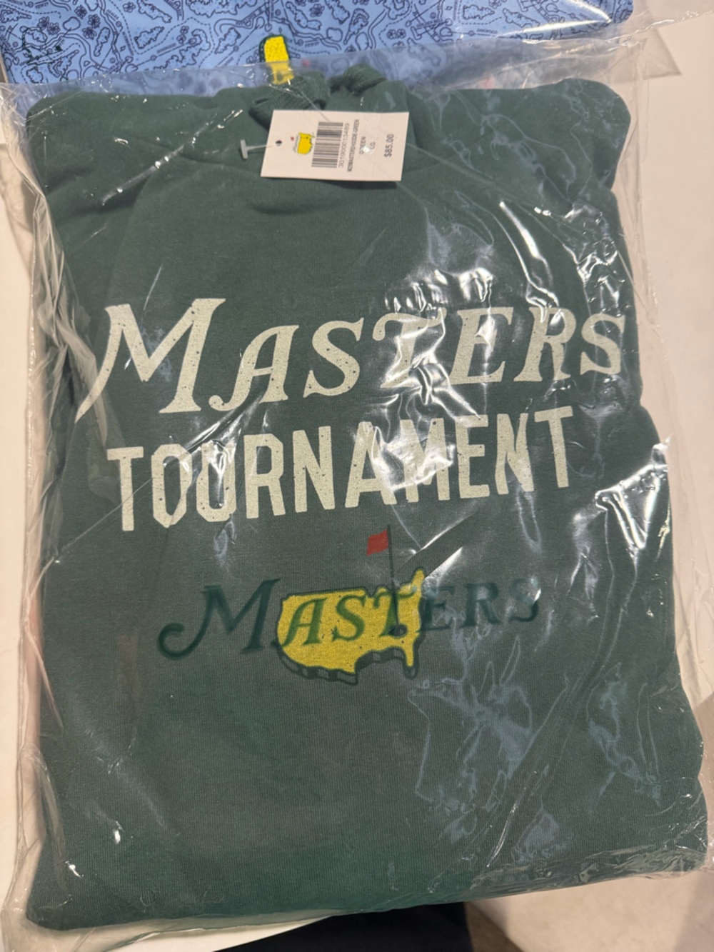 2026 NWT Masters Dark Green Tournament Sweatshirt with Yellow Logo